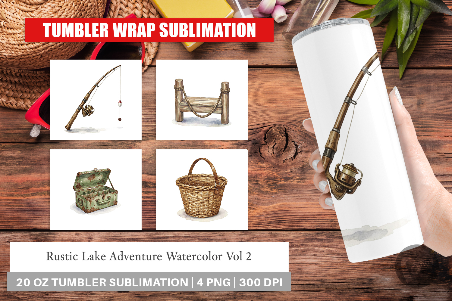 Rustic Lake Adventure Tumbler product image 1