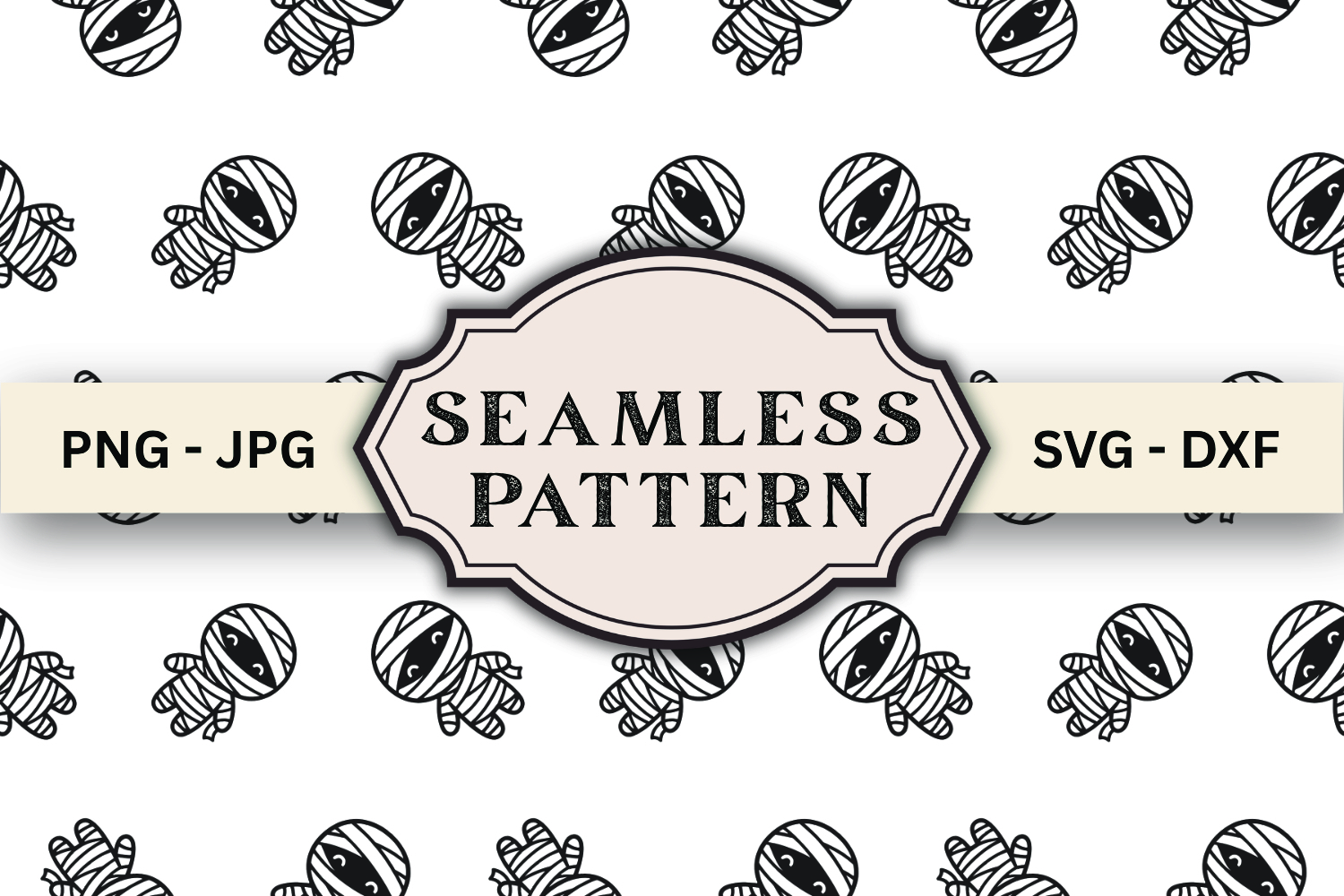 Halloween Seamless Pattern svg design product image 1