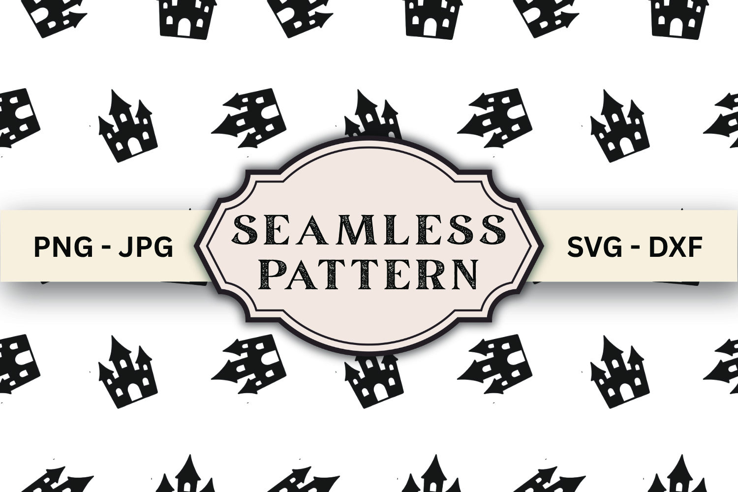 Halloween Seamless Pattern svg design product image 1