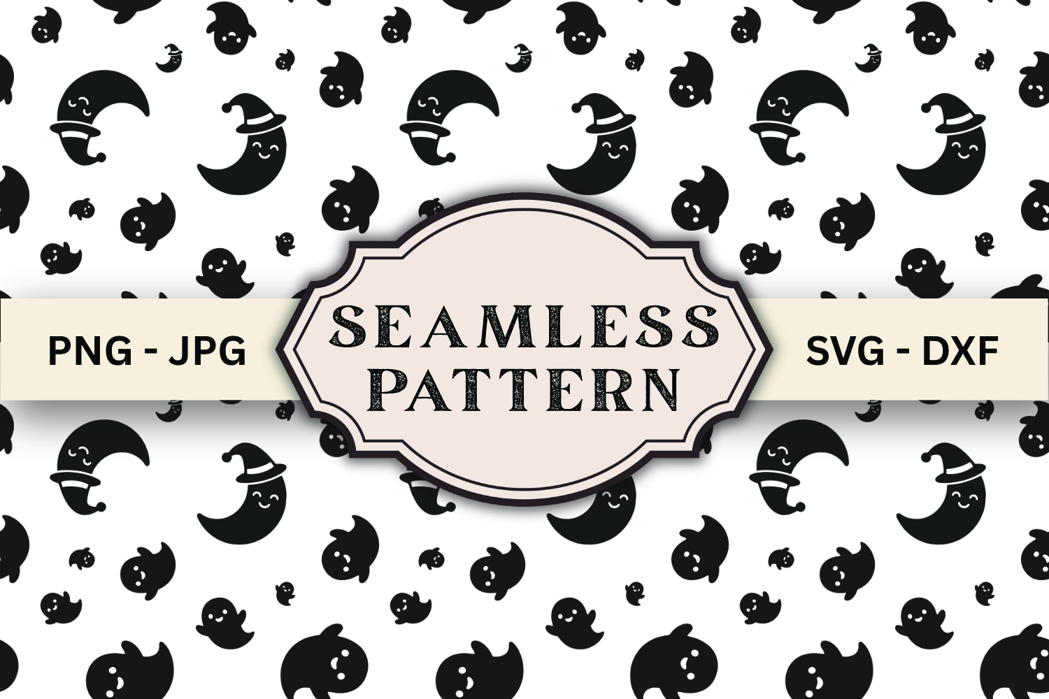 Halloween Seamless Pattern svg design product image 1