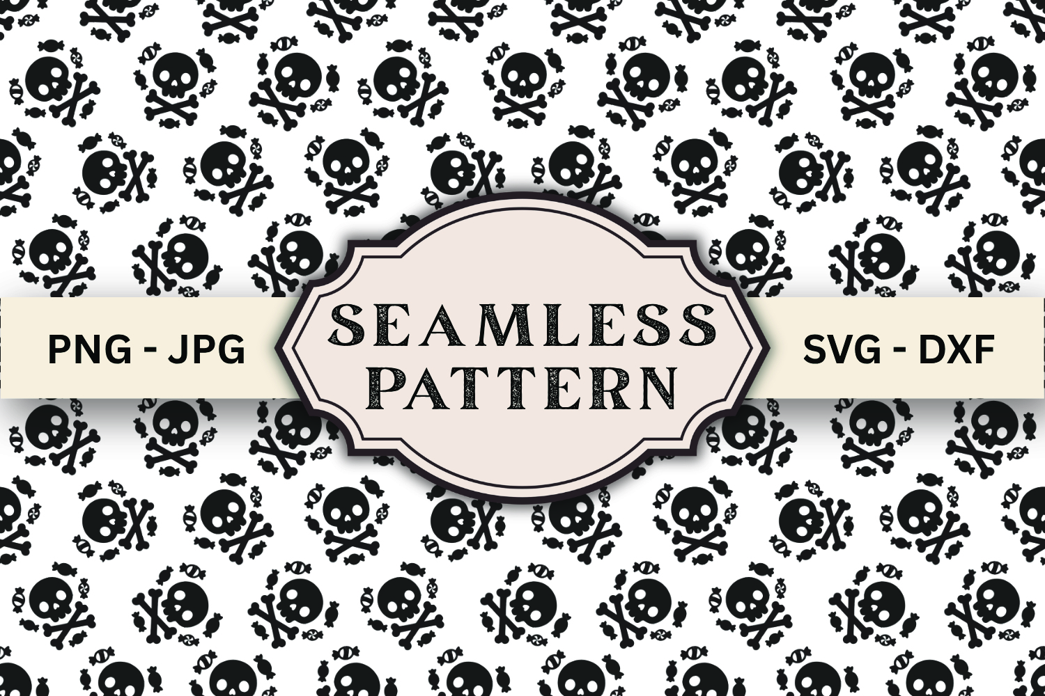 Halloween Seamless Pattern svg design product image 1
