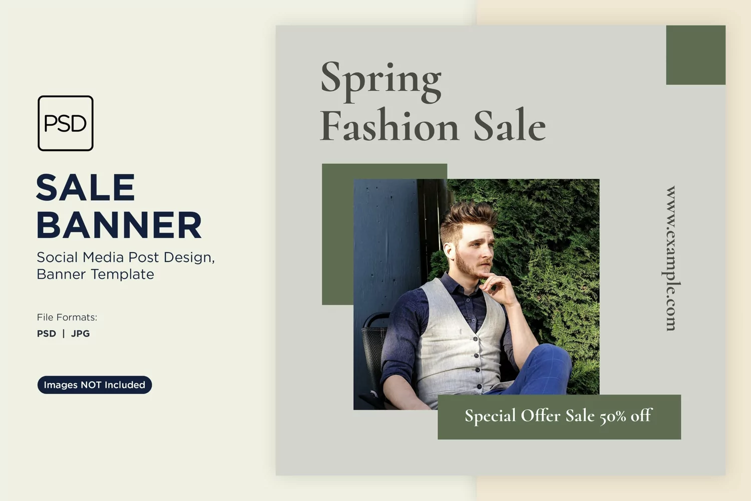 Flash into Savings Flash Sale Banner Design Template product image 1