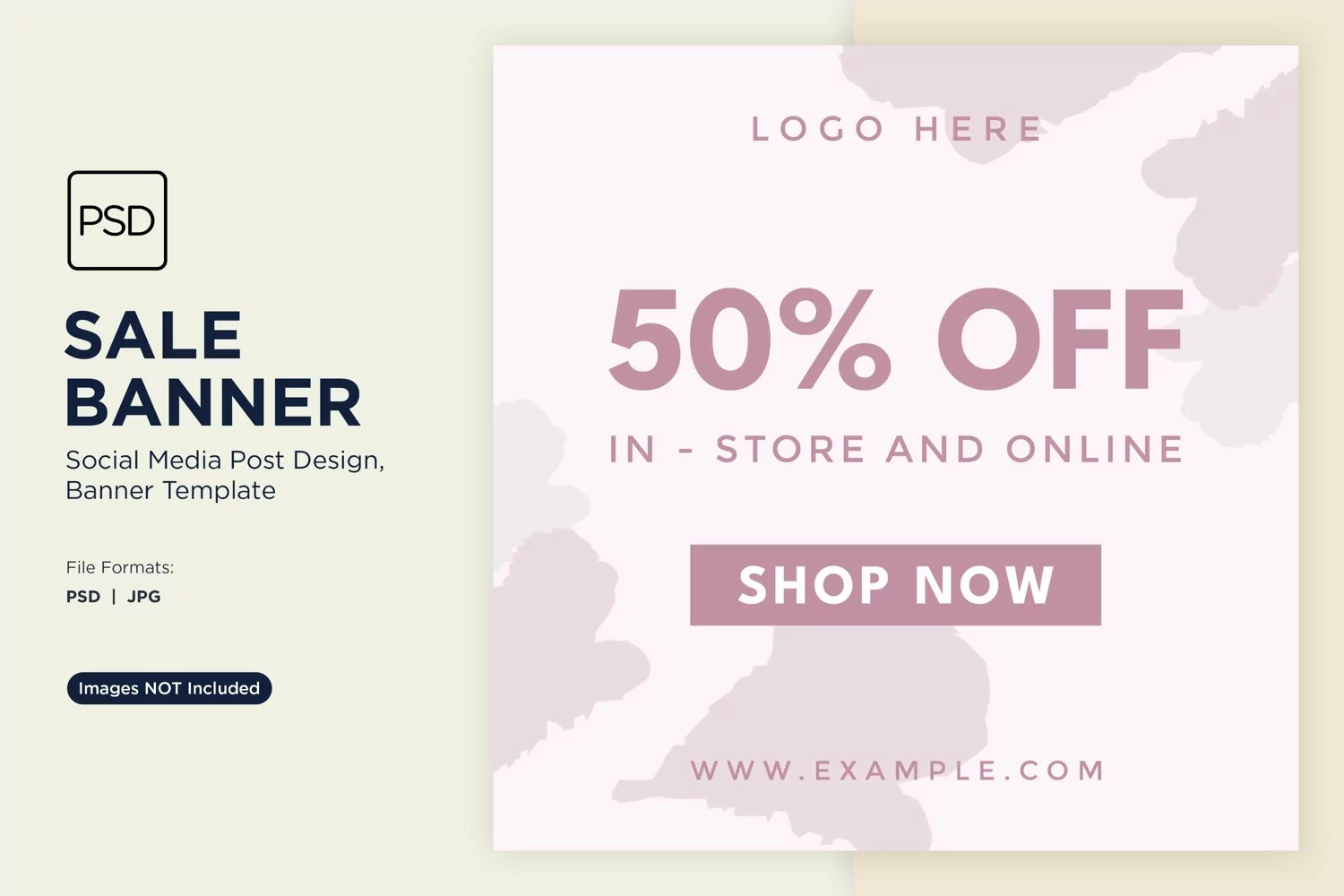 Flash into Savings Flash Sale Banner Design Template product image 1
