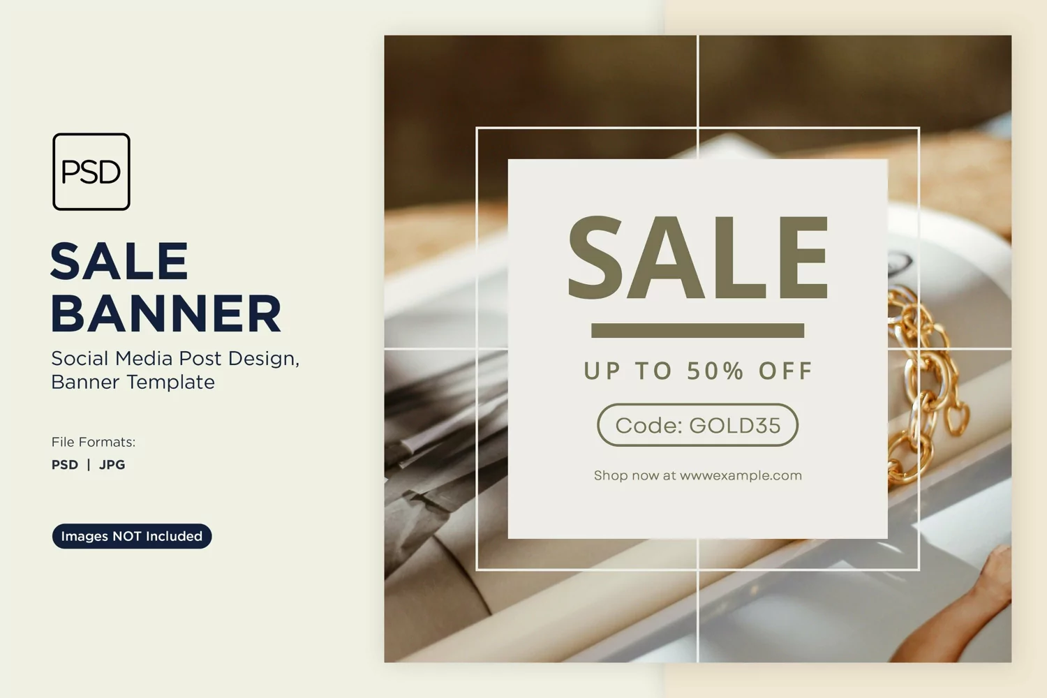 Special Offer 50 Percent Sale Banner Design Template product image 1