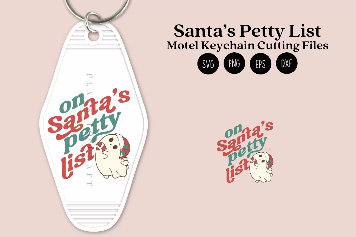 santa petty list christmas motel keychain svg cutting files or sublimation files or uv dtf wrap for motel keychain