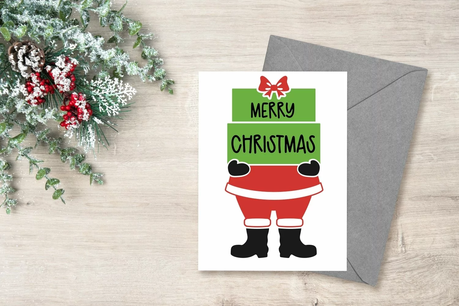 Santa Holding Gifts SVG- Great for personalization product image 1