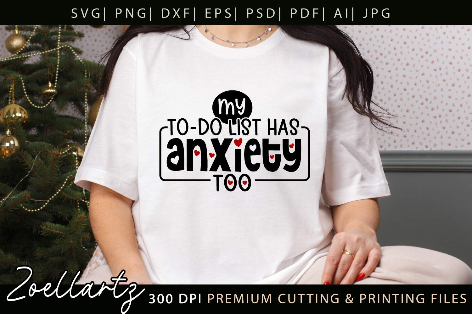 Sarcastic Mental Health SVG Funny Anxiety T-shirt Mug Design product image 1