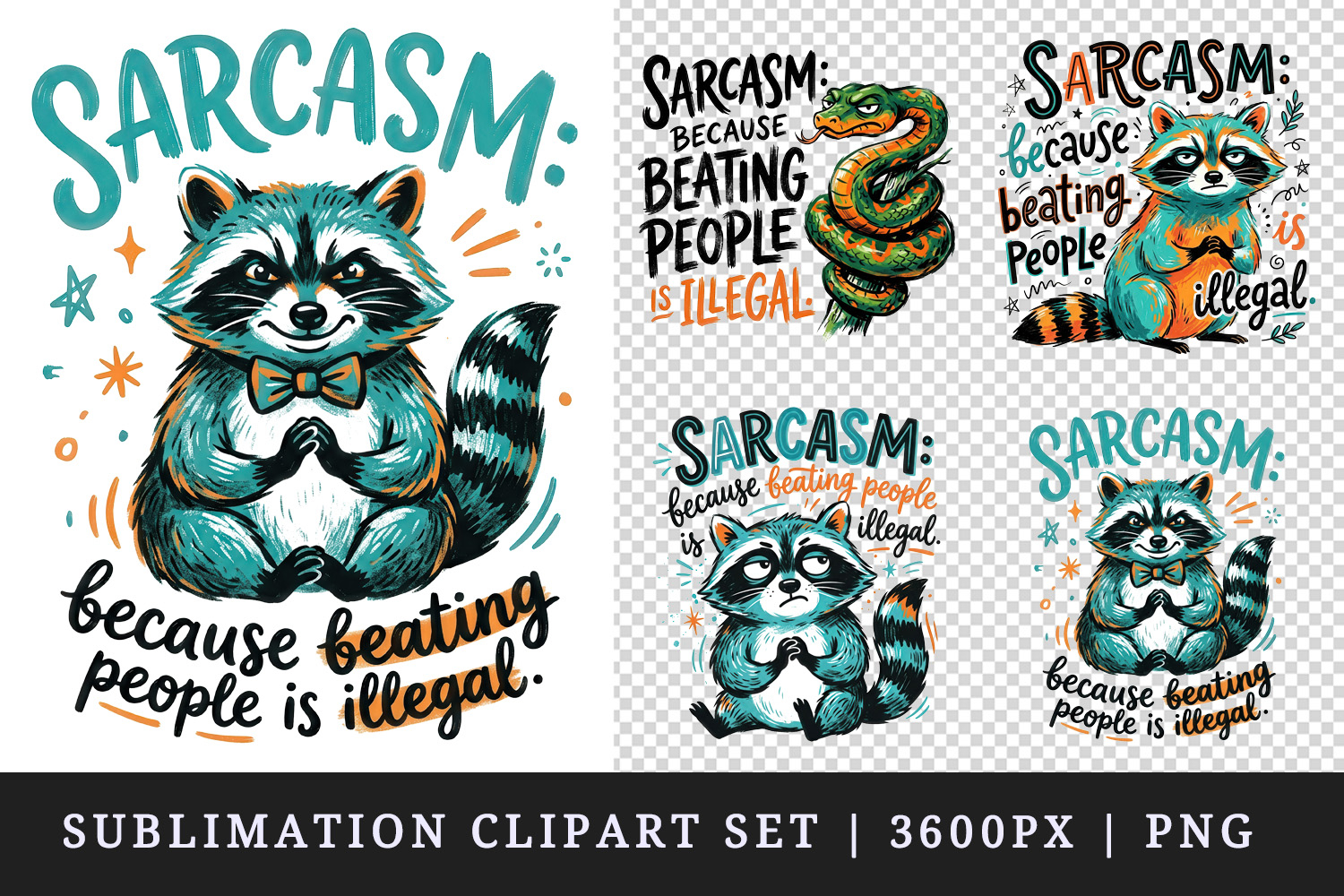 Sarcastic Quote clipart printable sublimation design png product image 1