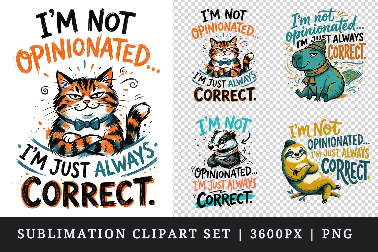 Sarcastic Quote clipart printable sublimation design png product image 1
