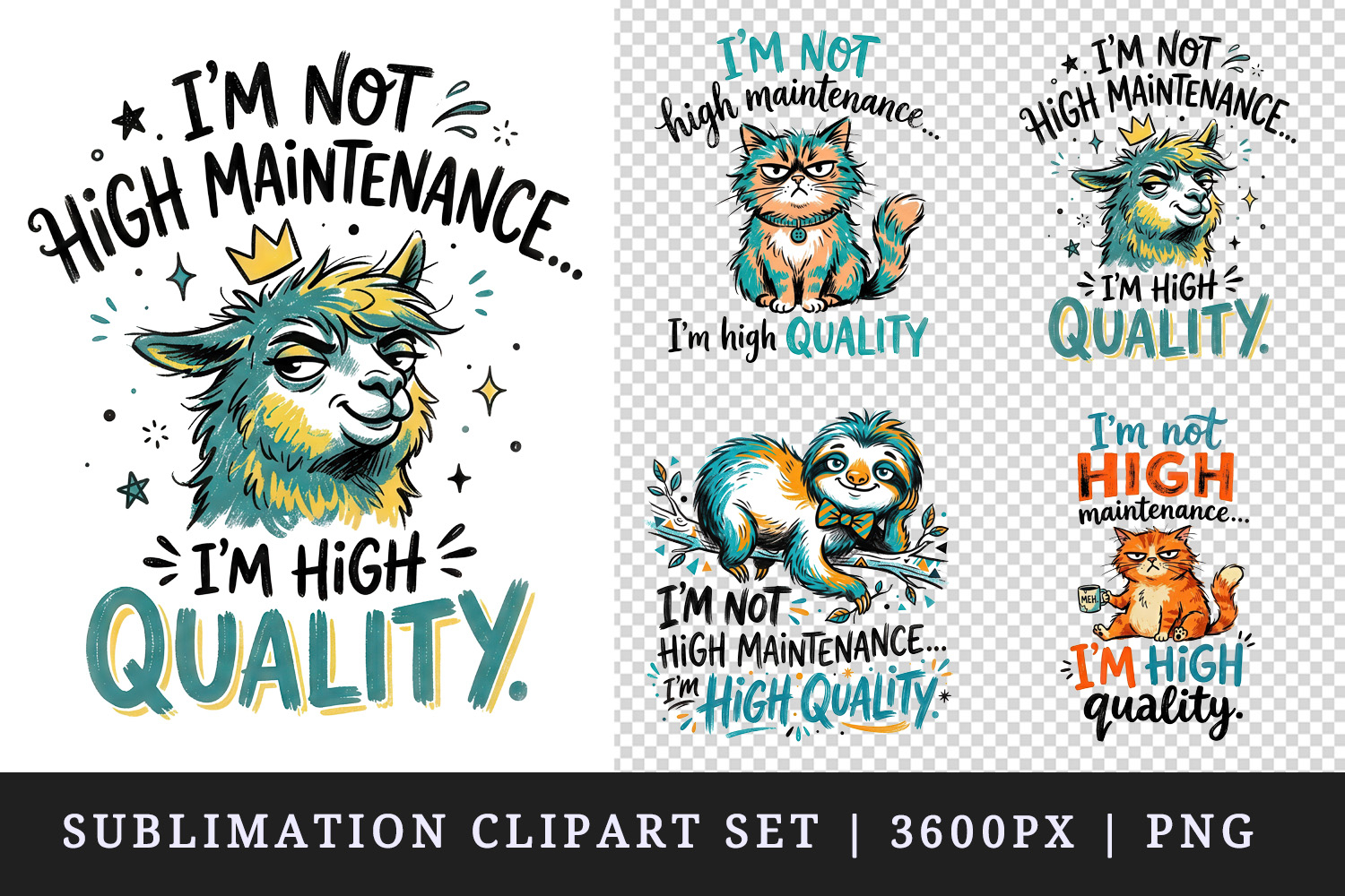 Sarcastic Quote clipart printable sublimation design png product image 1