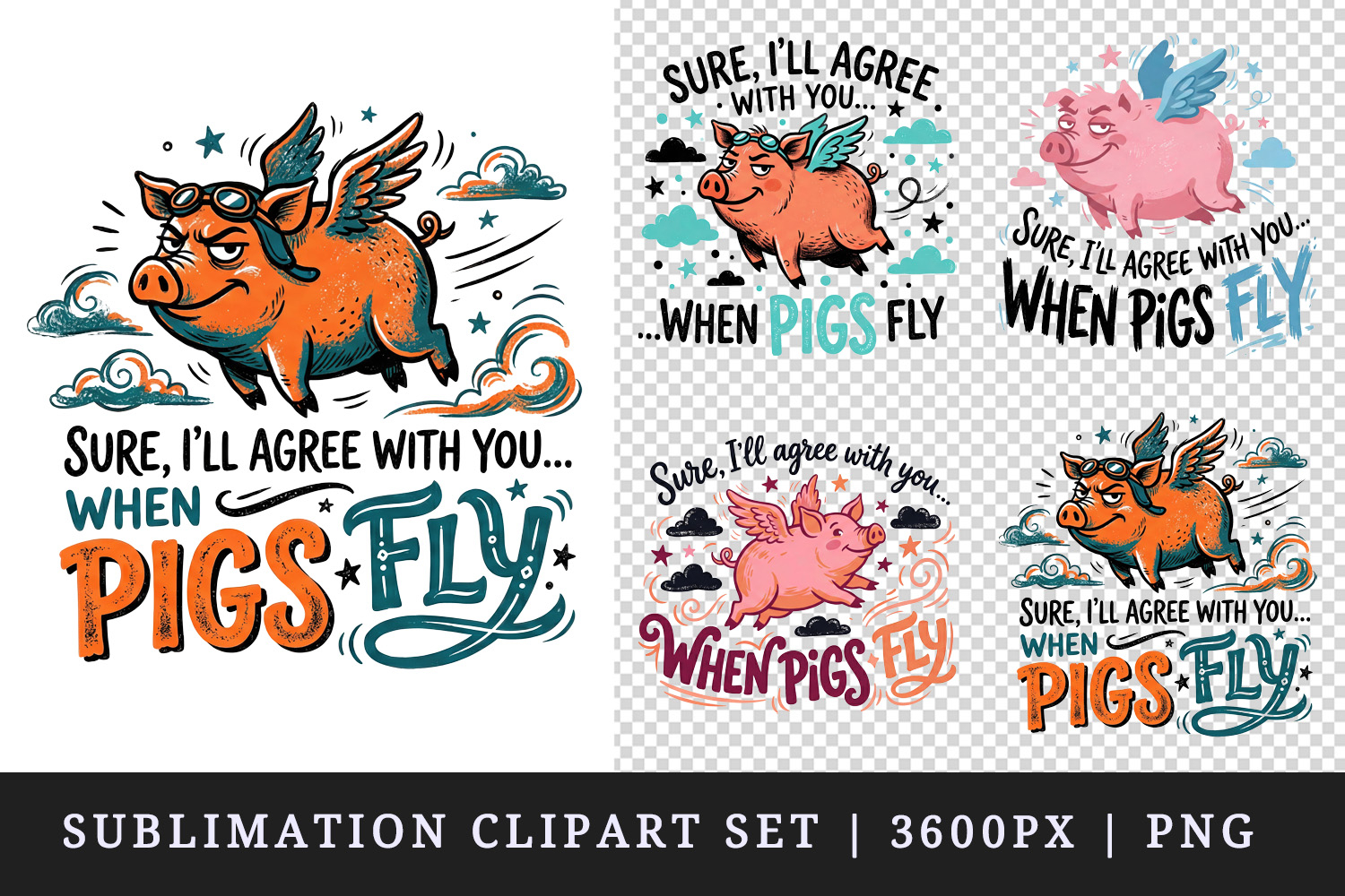 Sarcastic Quote clipart printable sublimation design png product image 1