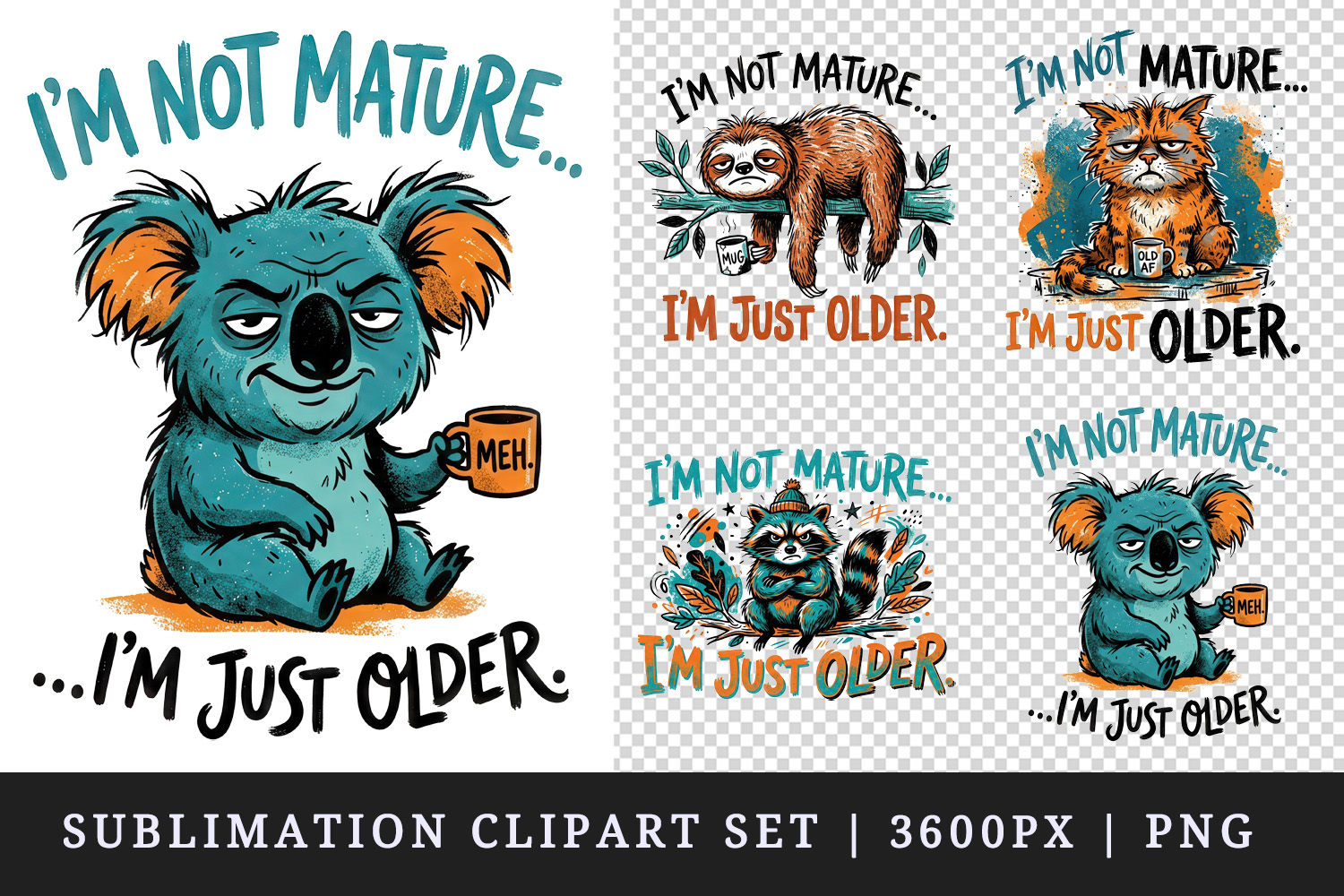 Sarcastic Quote clipart printable sublimation design png product image 1
