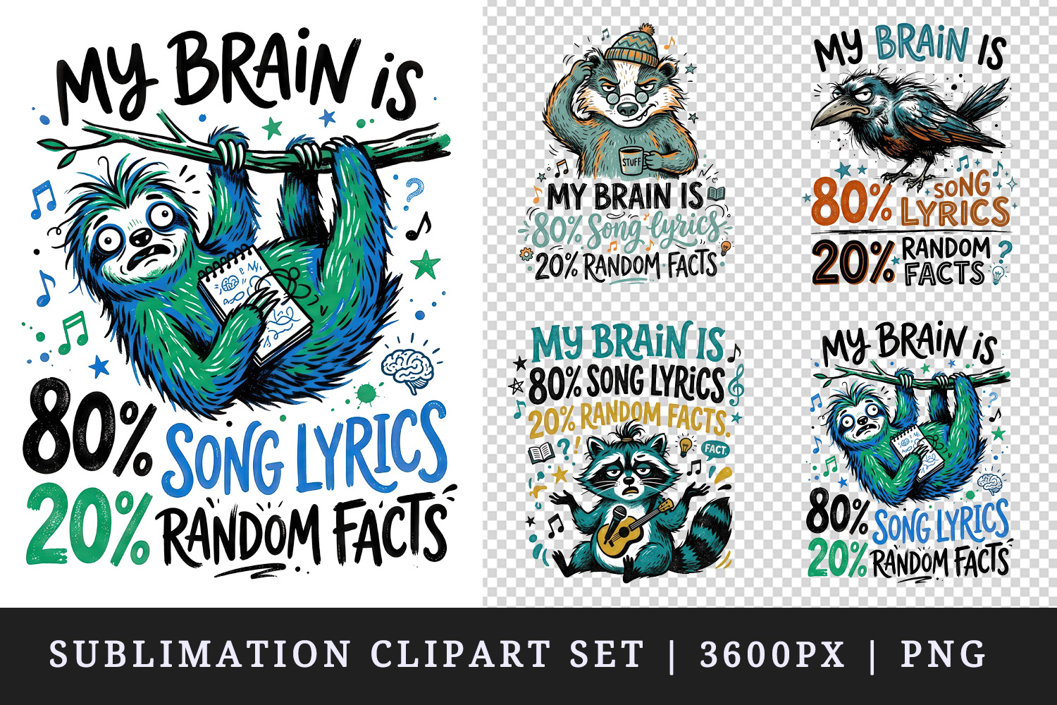 Sarcastic Quote clipart printable sublimation design png product image 1
