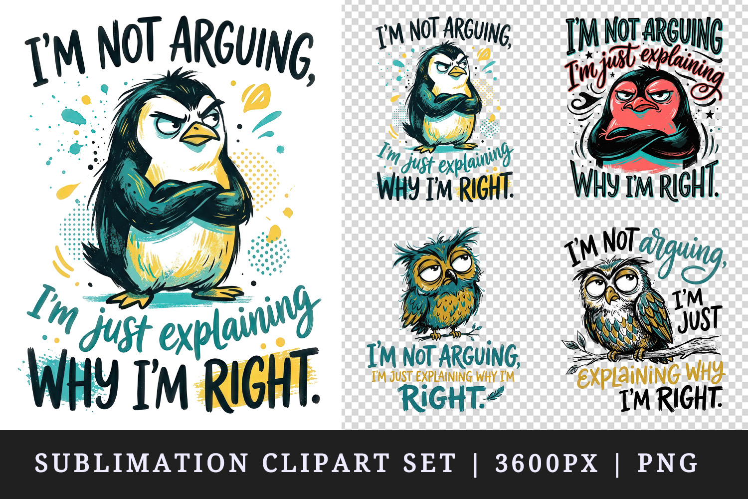 Sarcastic Quote clipart printable sublimation design png product image 1