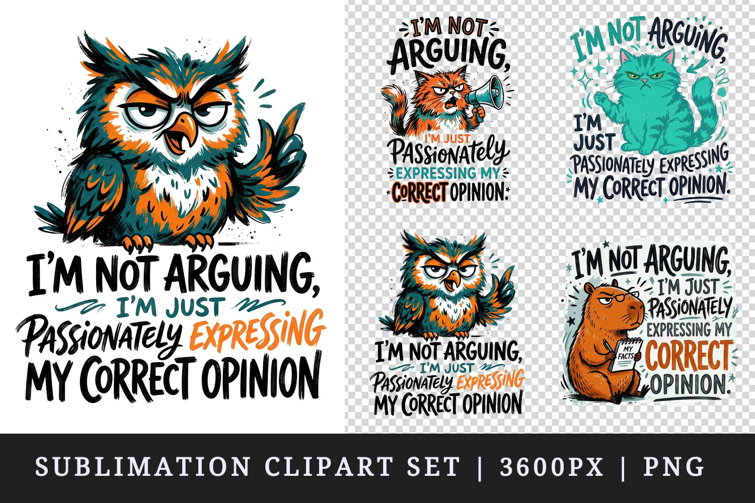 Sarcastic Quote clipart printable sublimation design png product image 1