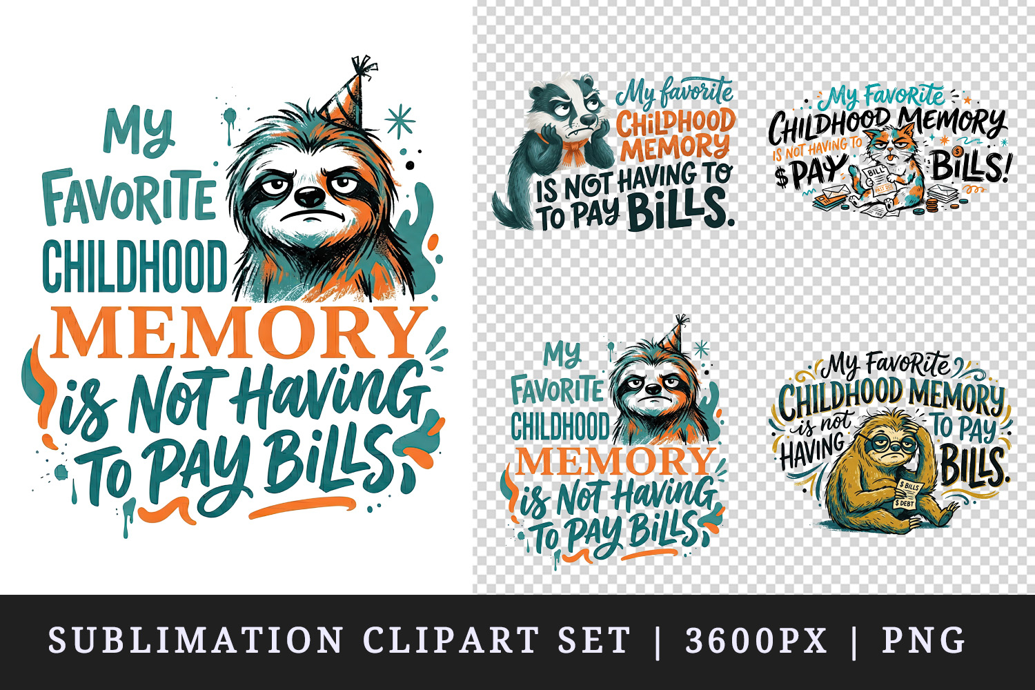 Sarcastic Quote clipart printable sublimation design png product image 1
