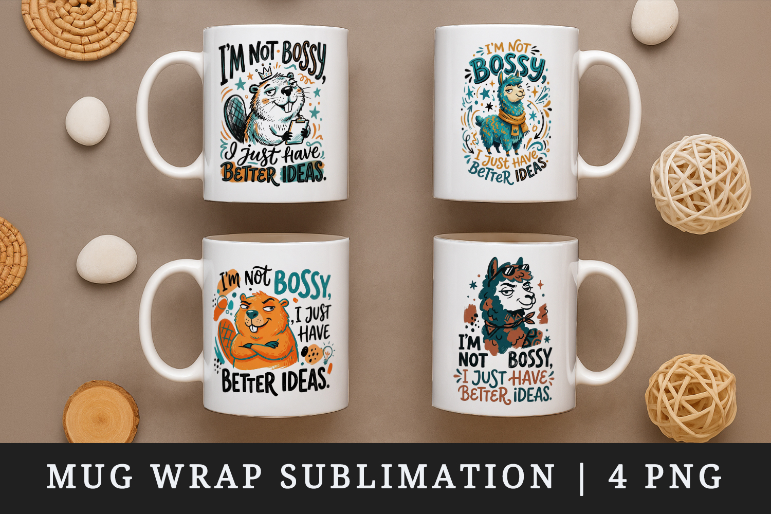 Sarcastic Quote mug wrap printable sublimation design product image 1