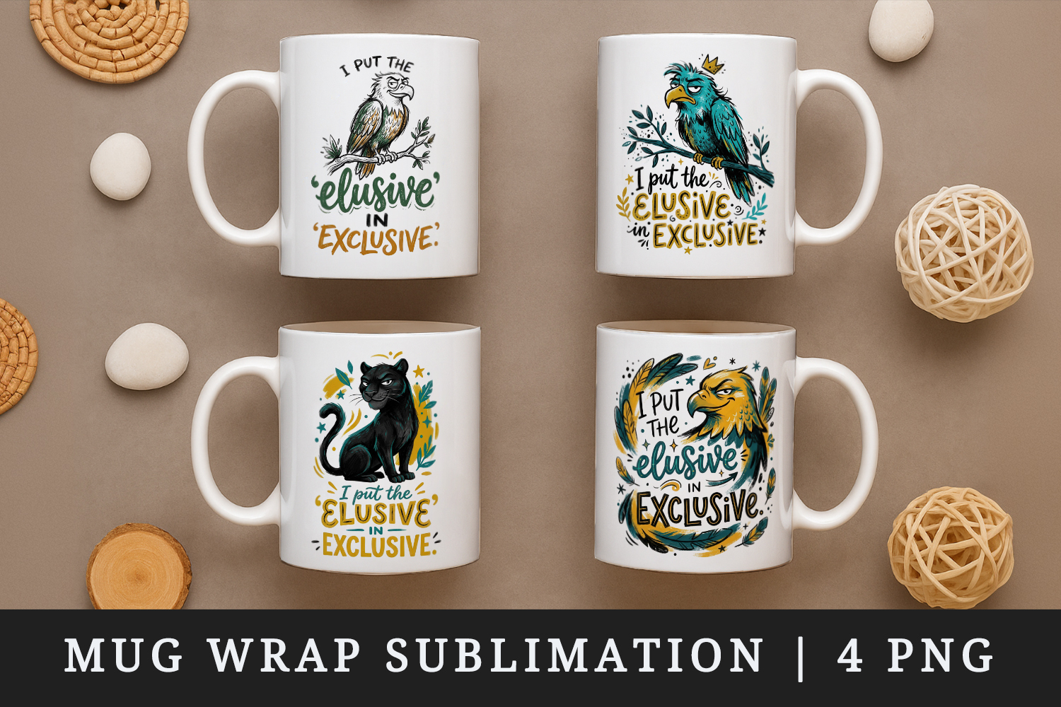 Sarcastic Quote mug wrap printable sublimation design product image 1