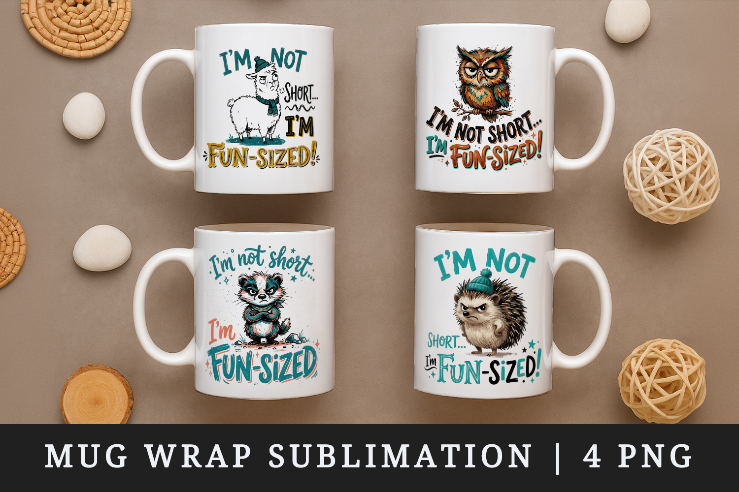 Sarcastic Quote mug wrap printable sublimation design product image 1
