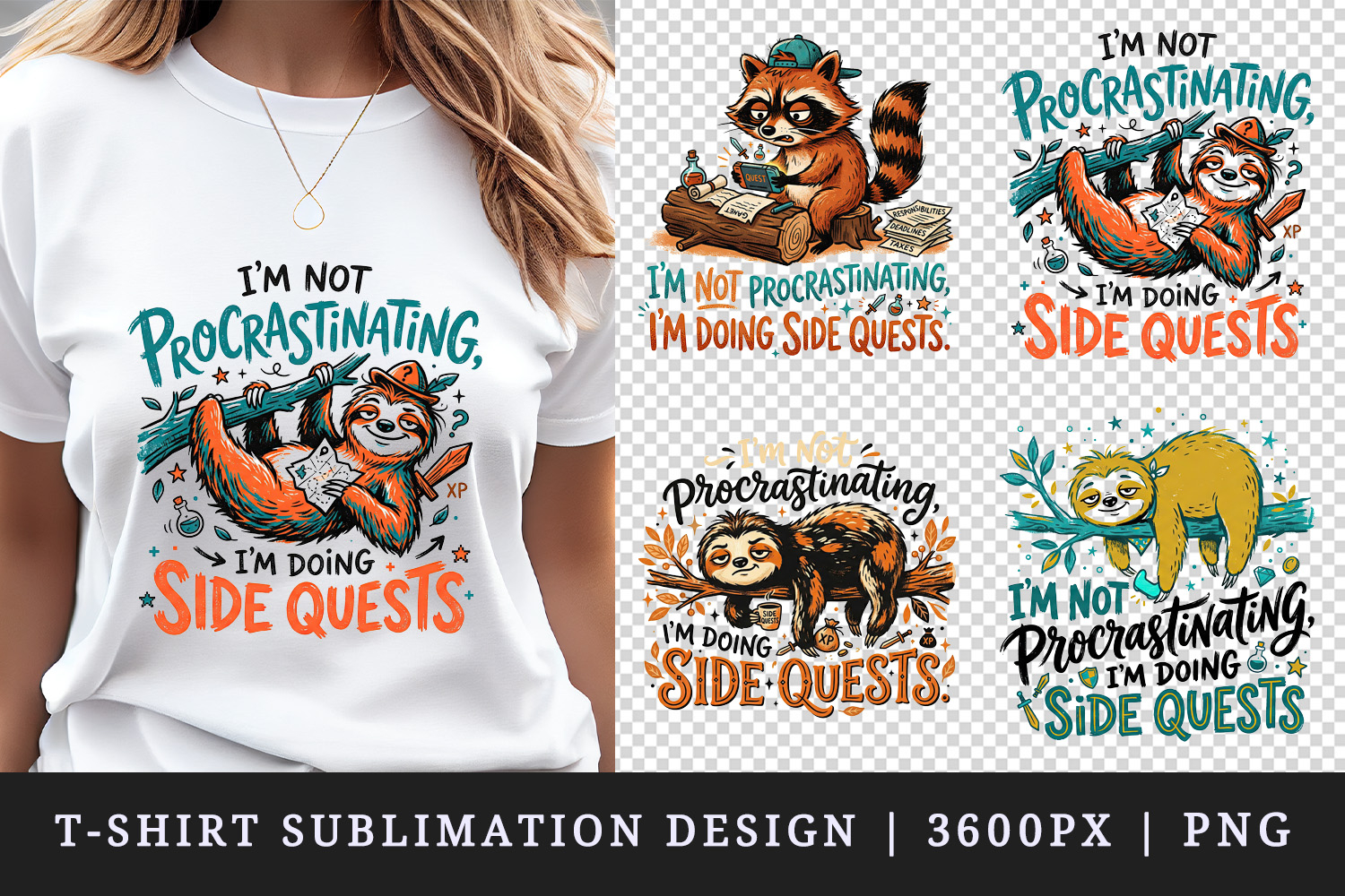 Sarcastic Quote t-shirt printable sublimation design png product image 1