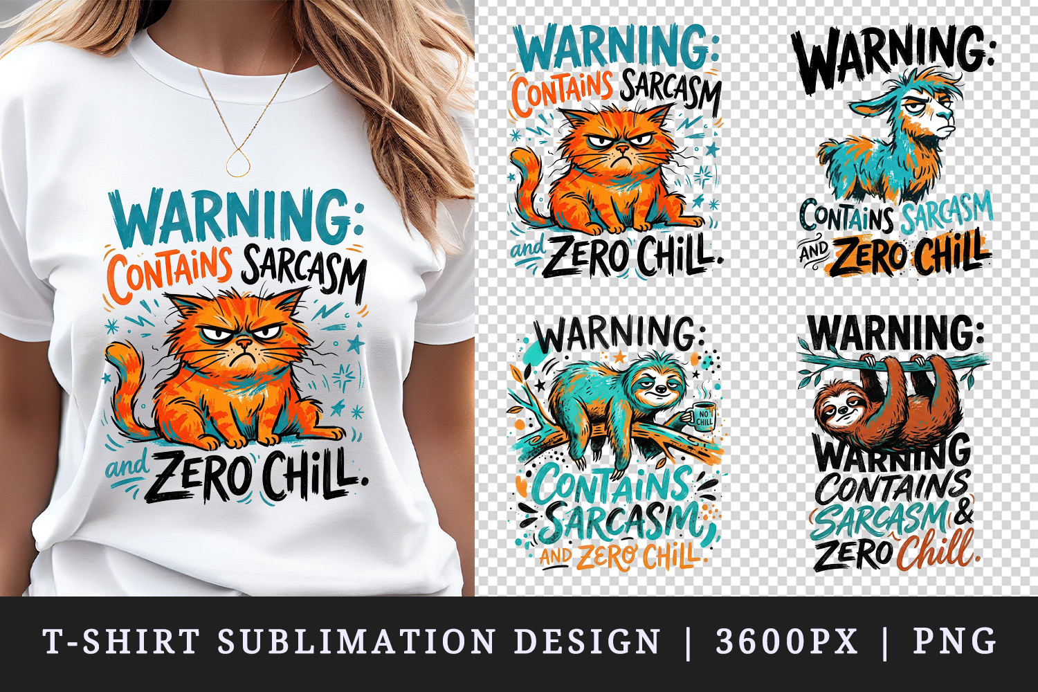 Sarcastic Quote t-shirt printable sublimation design png product image 1