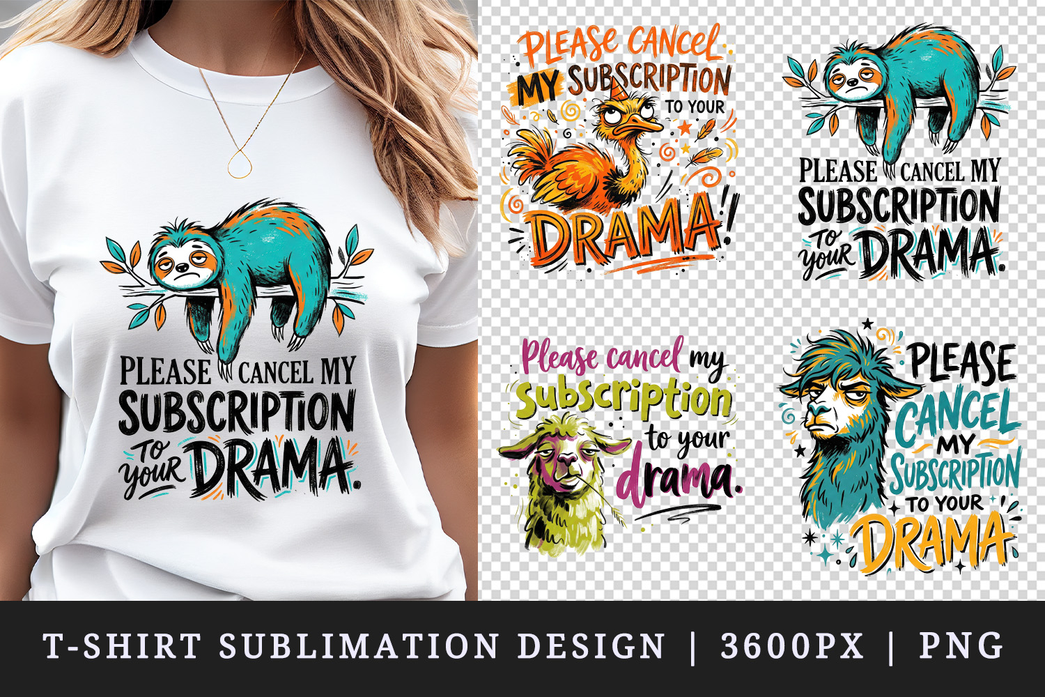 Sarcastic Quote t-shirt printable sublimation design png product image 1