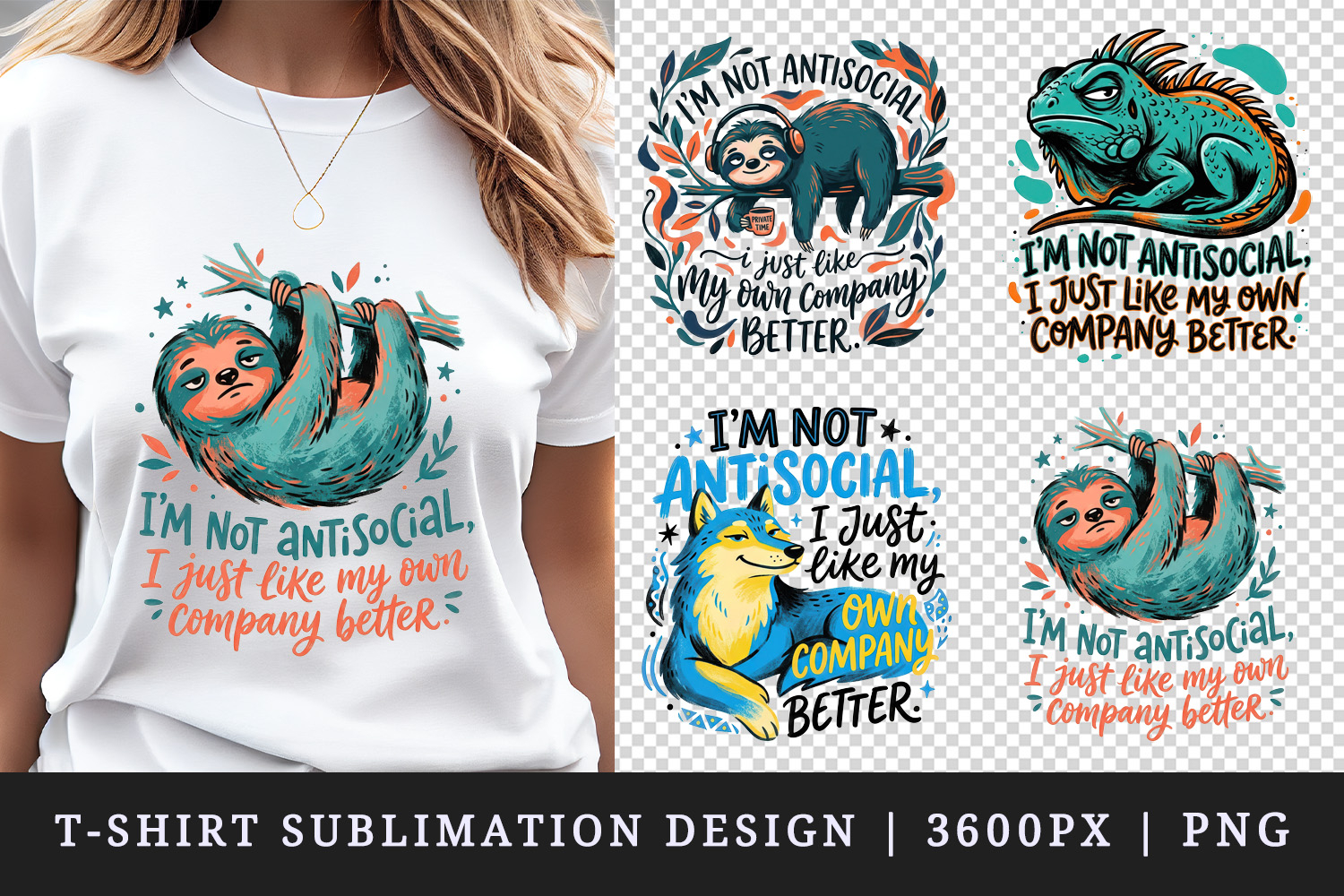 Sarcastic Quote t-shirt printable sublimation design png product image 1