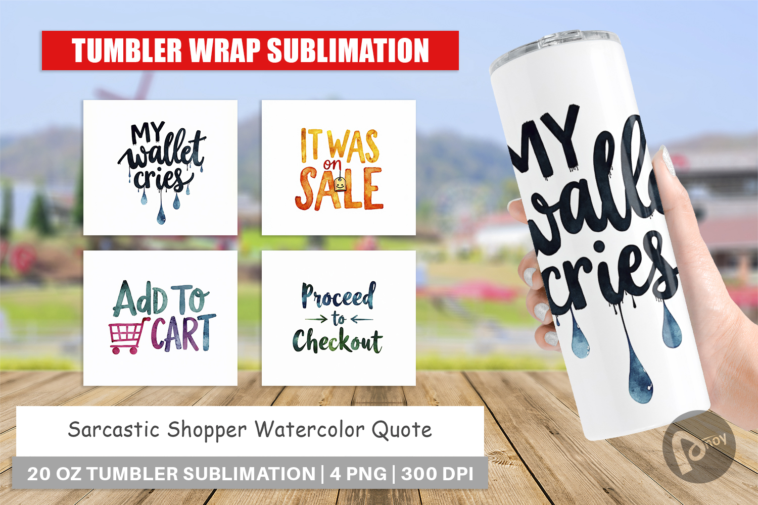 Sarcastic Shopper Quote Tumbler product image 1