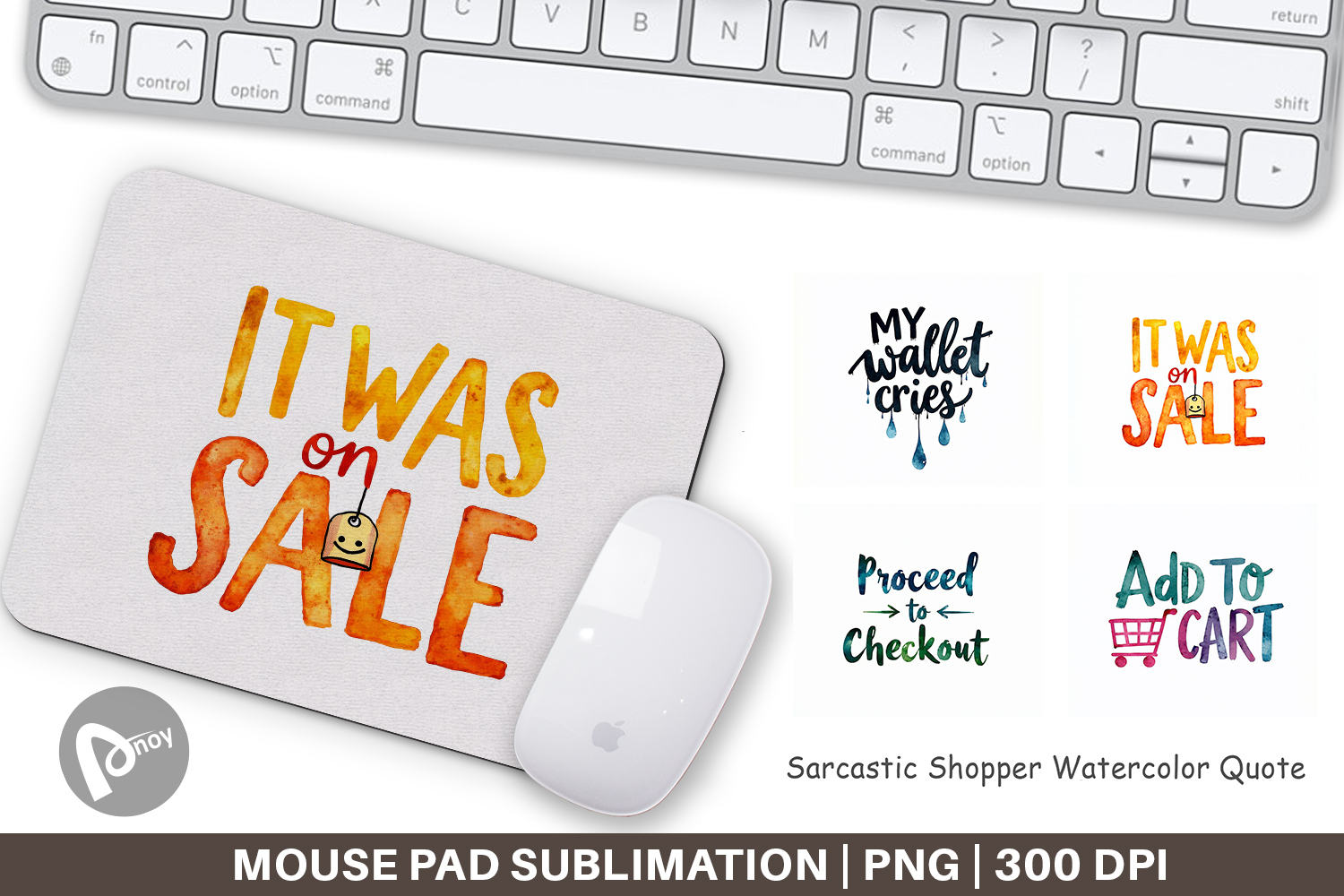 Sarcastic Shopper Quote Mouse Pad product image 1