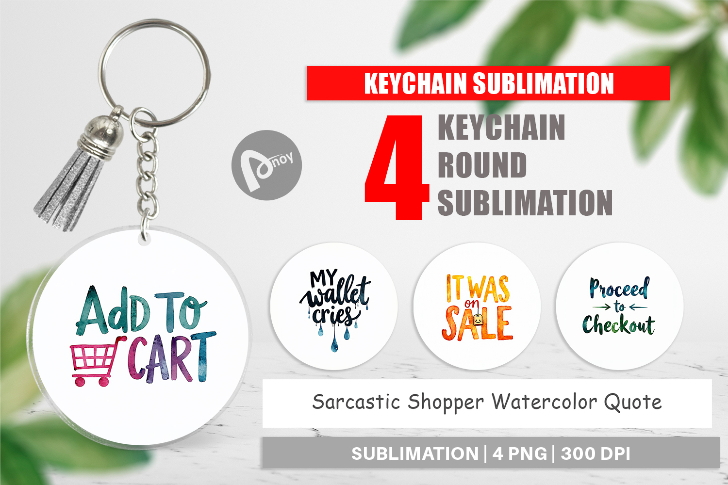 Sarcastic Shopper Quote Keychain product image 1