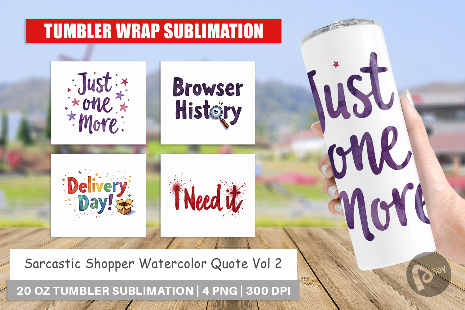 Sarcastic Shopper Quote Tumbler product image 1