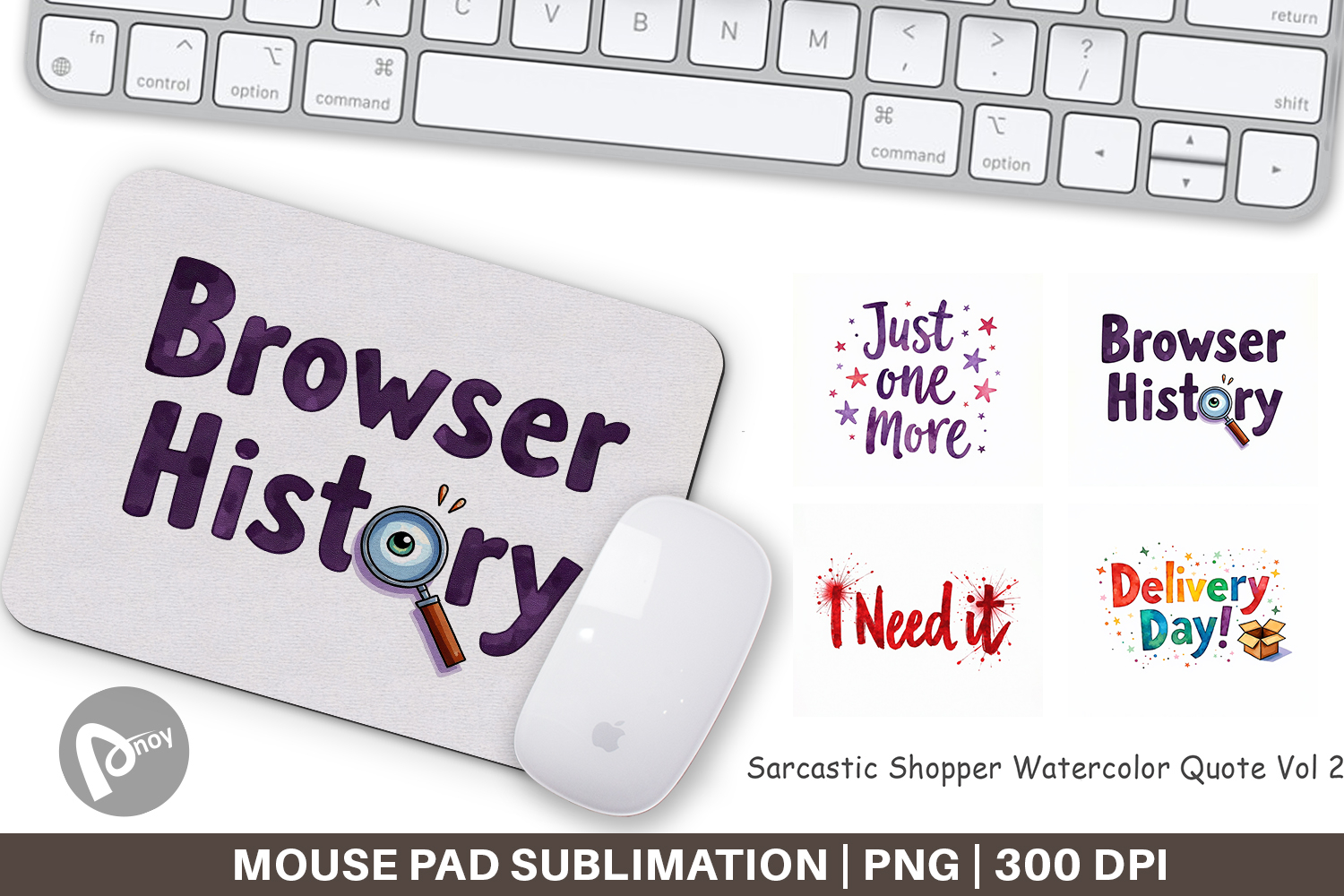 Sarcastic Shopper Quote Mouse Pad product image 1