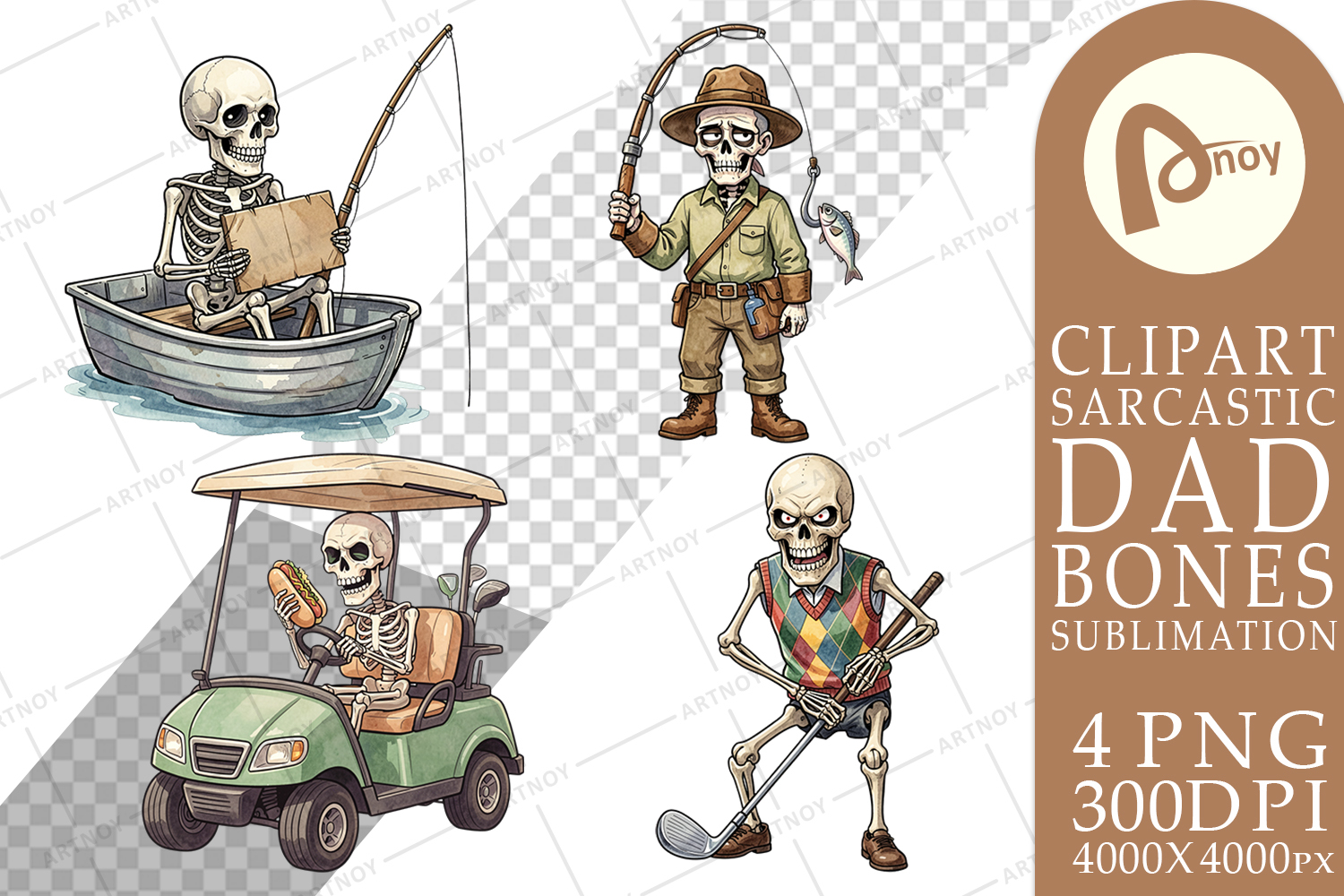 Sarcastic Sports Dad Bone Sublimation product image 1