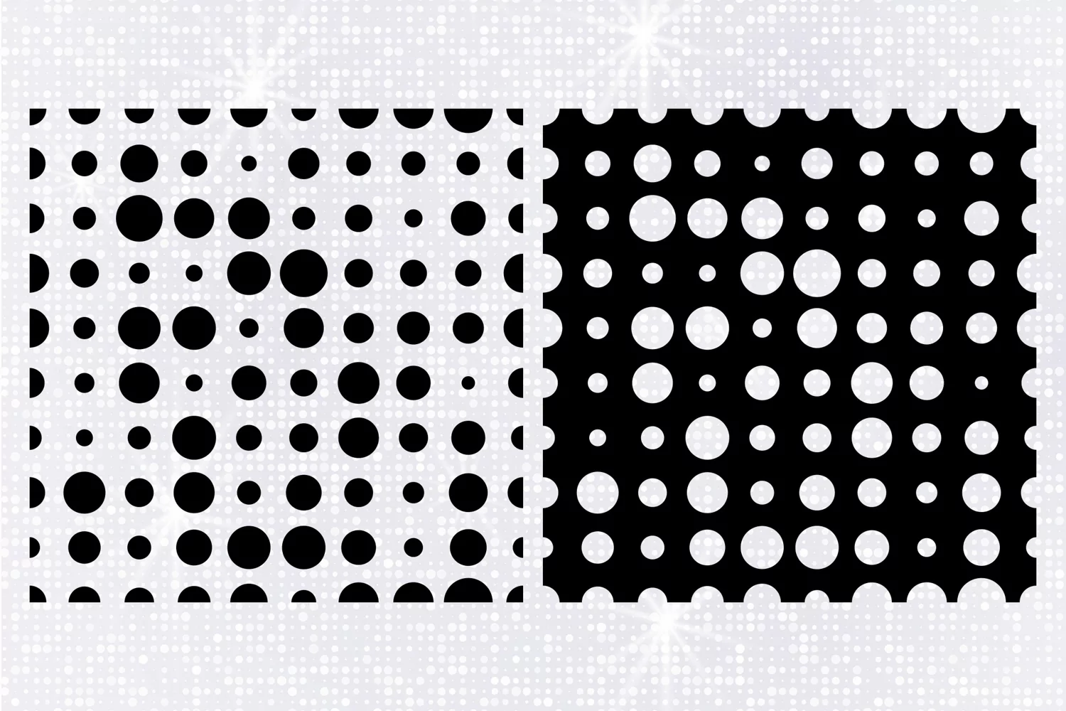 Seamless Pattern with Circles, CIrcles Tile Pattern SVG product image 1