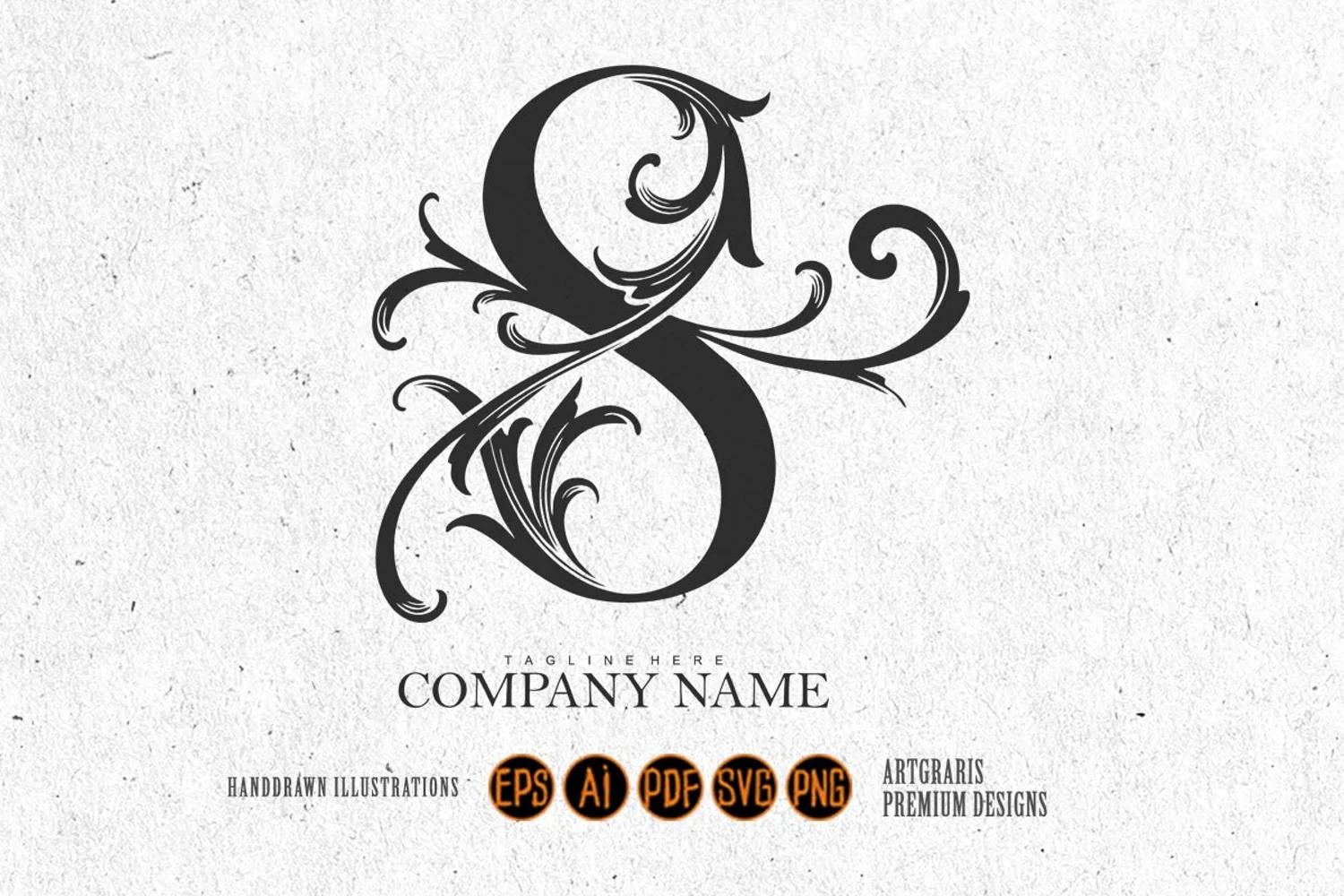 Serenade elegance vintage letter S monogram logo silhouette product image 1