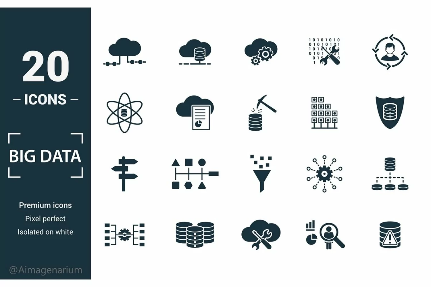 Big Data icon set