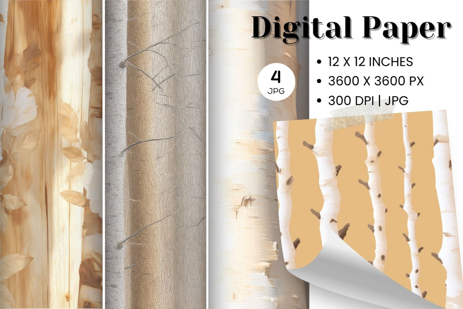 Fall Autumn Background Wallpaper Pattern Cozy Digital Paper product image 1