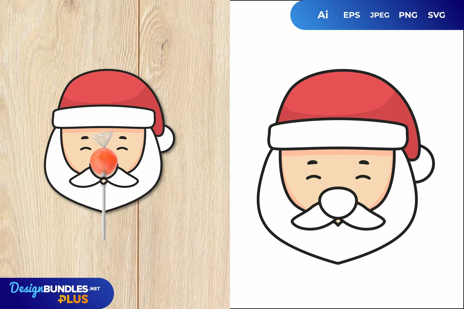 Christmas Santa Lollipop Candy Wrapper product image 1