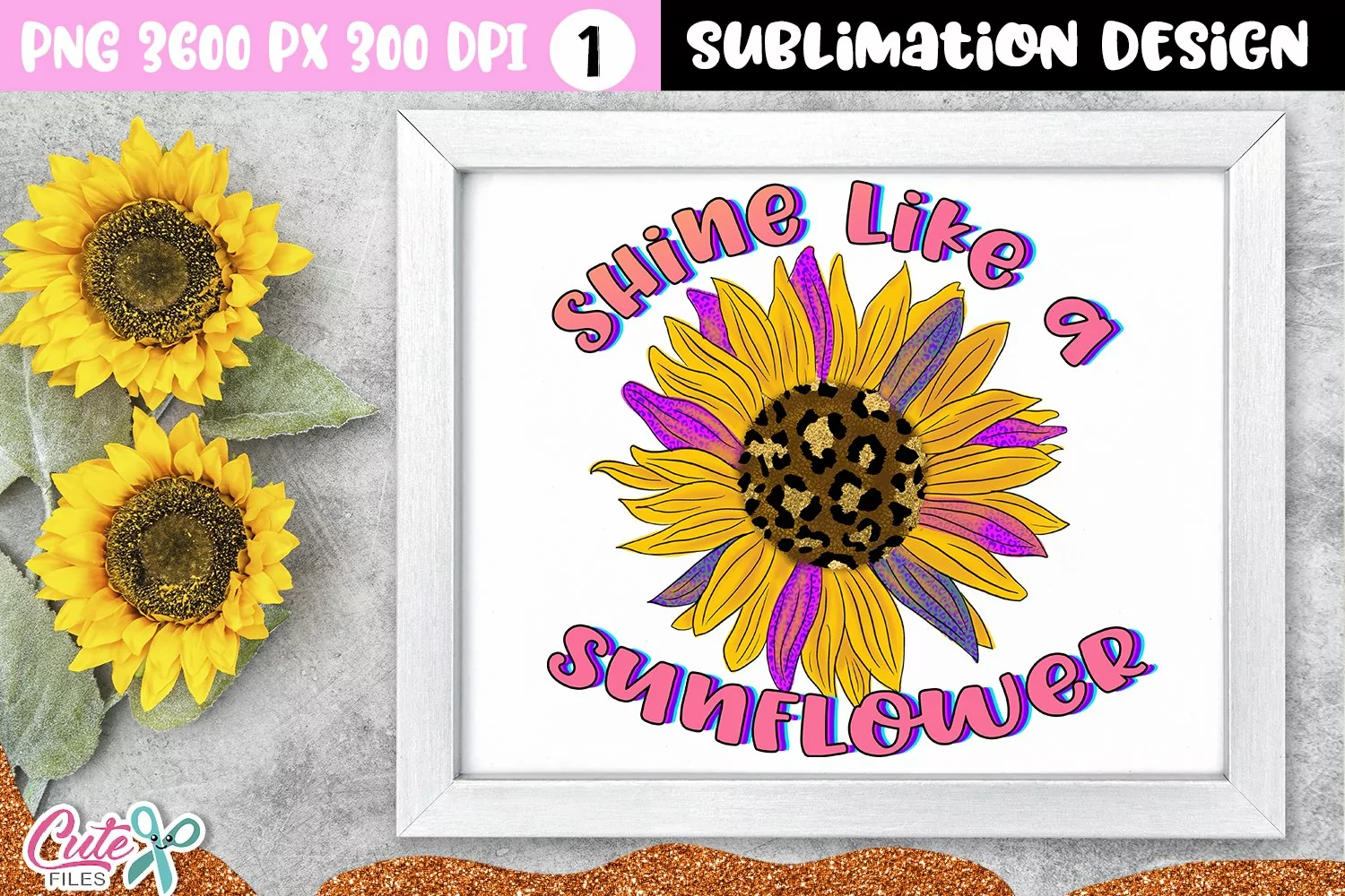 sunflower Sublimation Design