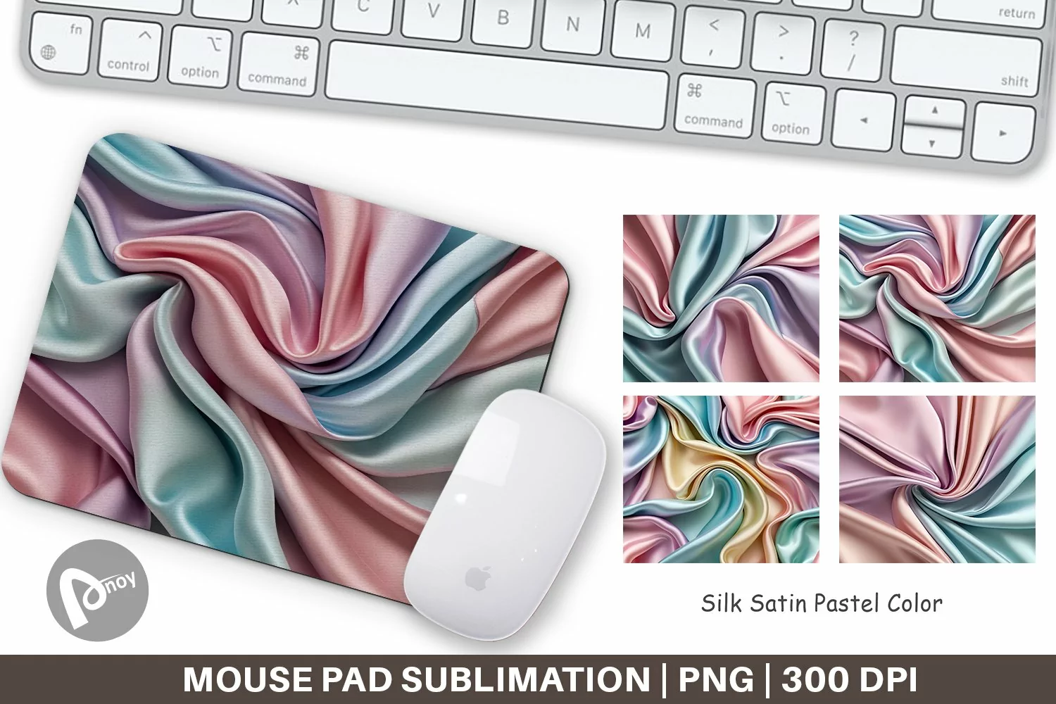 Mouse Pad Pastel Silk Satin product image 1
