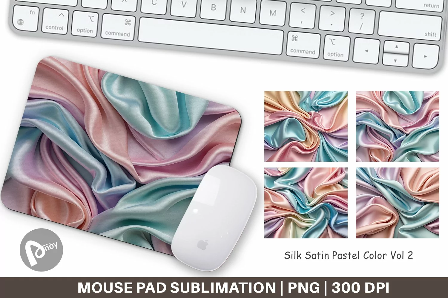 Mouse Pad Pastel Silk Satin product image 1