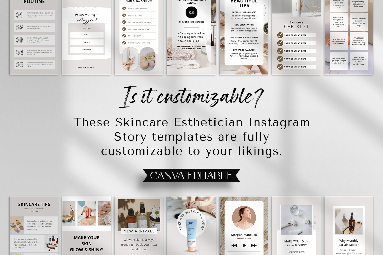 Skincare Instagram Canva Story Template product image 1