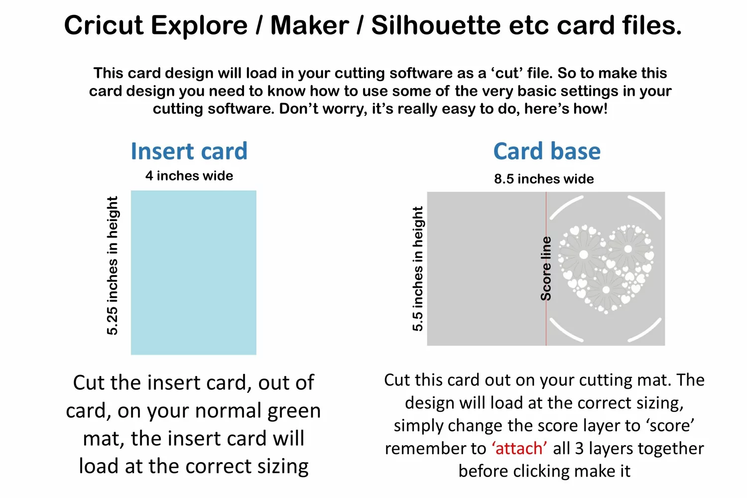 Heart Insert Card design with pop out flowers! SVG product image 1
