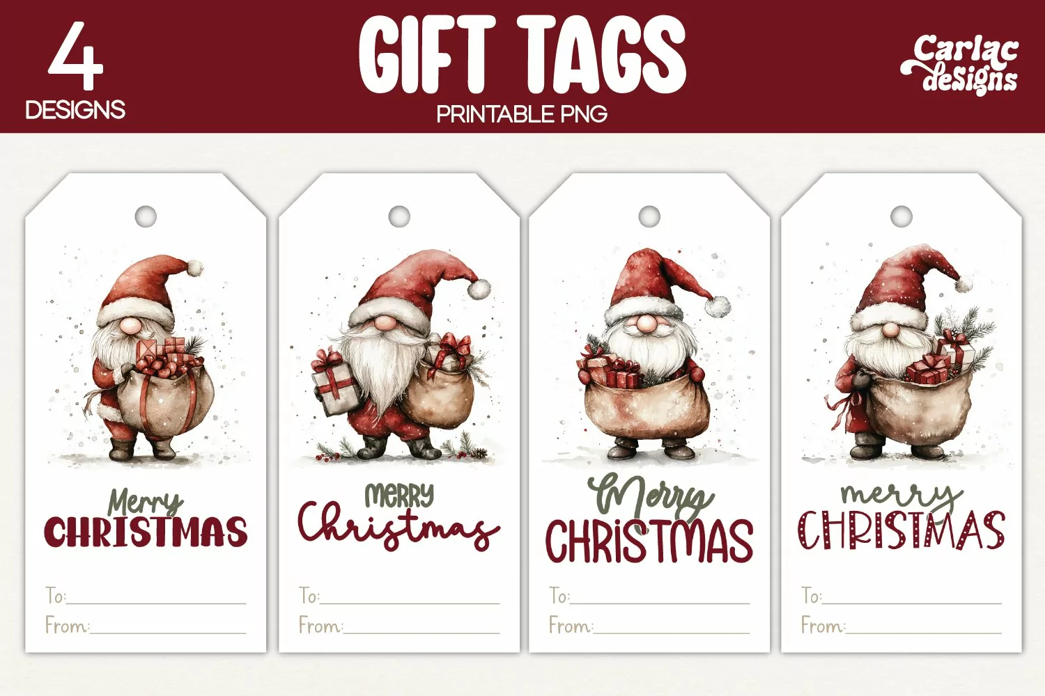 snowman gift tags