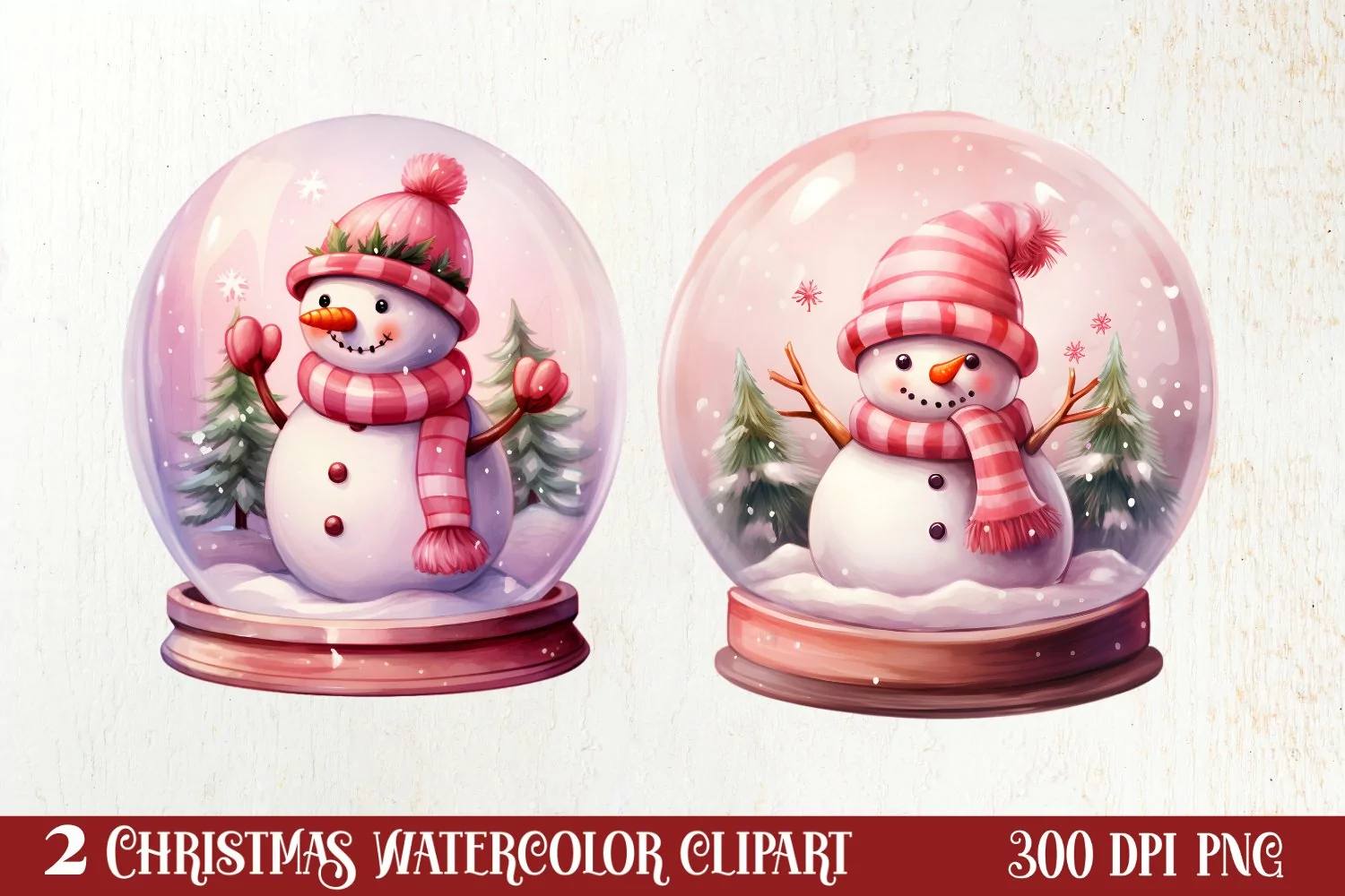 Snowman In Snow Globe Clipart Sublimation, Christmas SVG product image 1