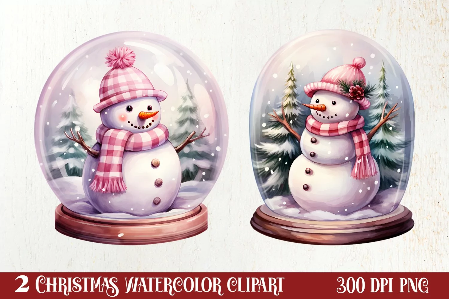 Snowman In Snow Globe Clipart Sublimation, Christmas SVG product image 1