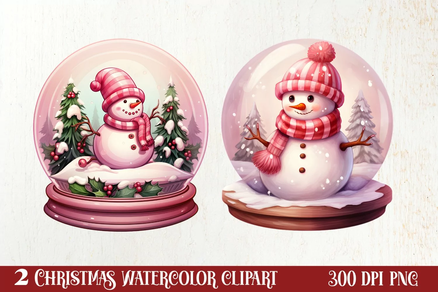 Snowman In Snow Globe Clipart Sublimation, Christmas SVG product image 1
