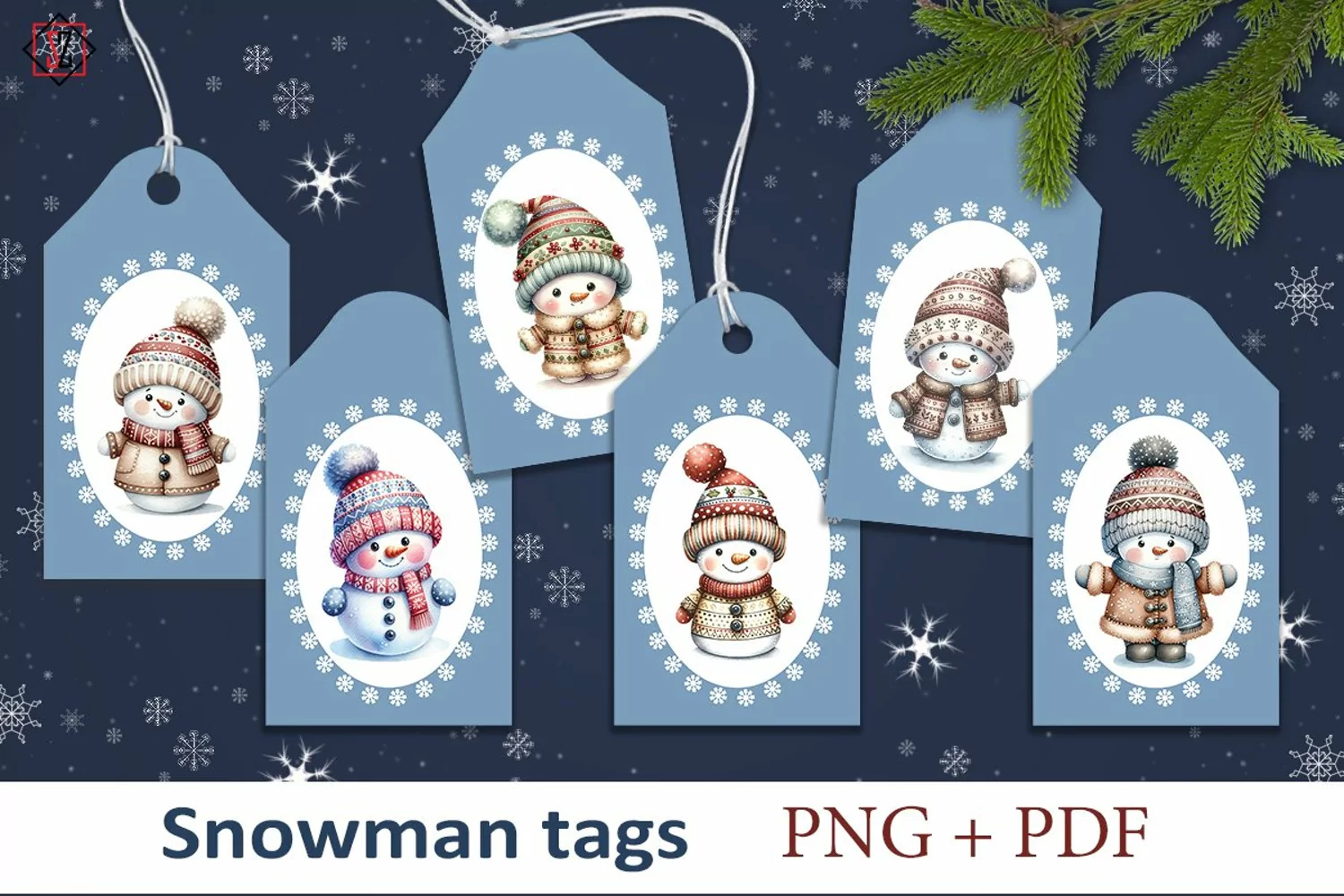 Snowman Tags product image 1