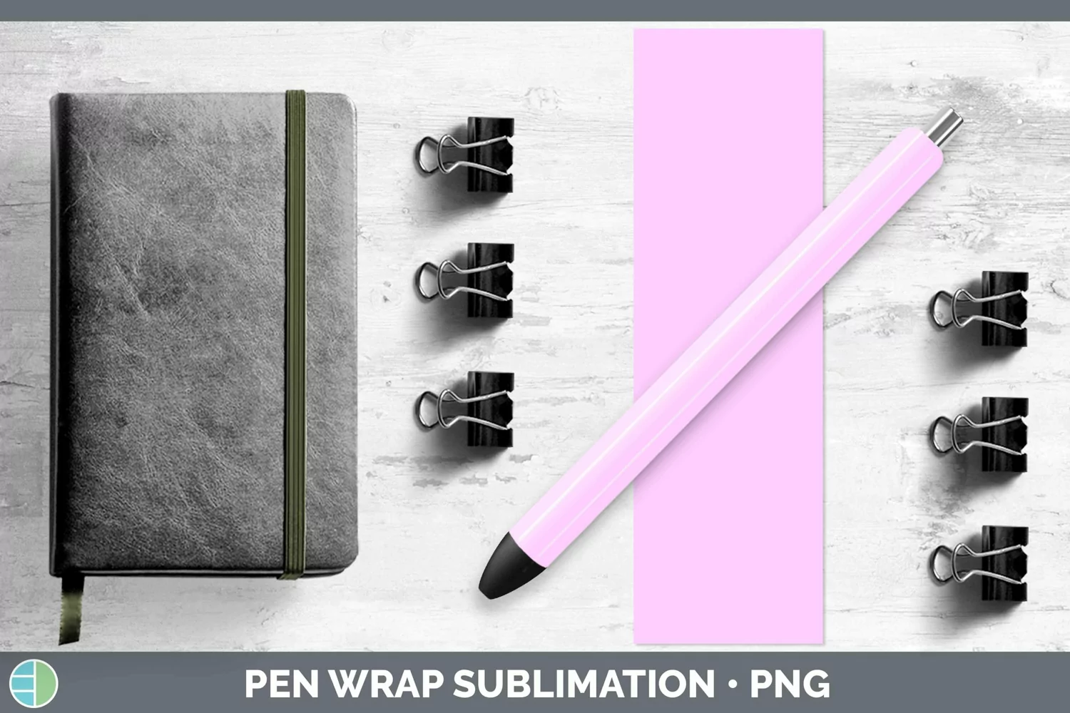 GorgeousSolid Color Pen Wrap design.
