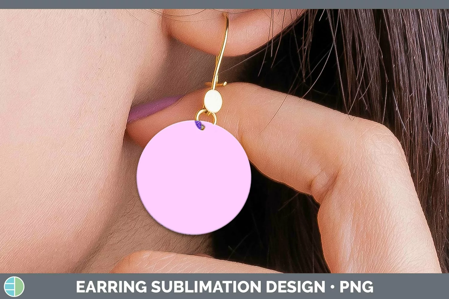 GorgeousSolid Color Round Earrings design.